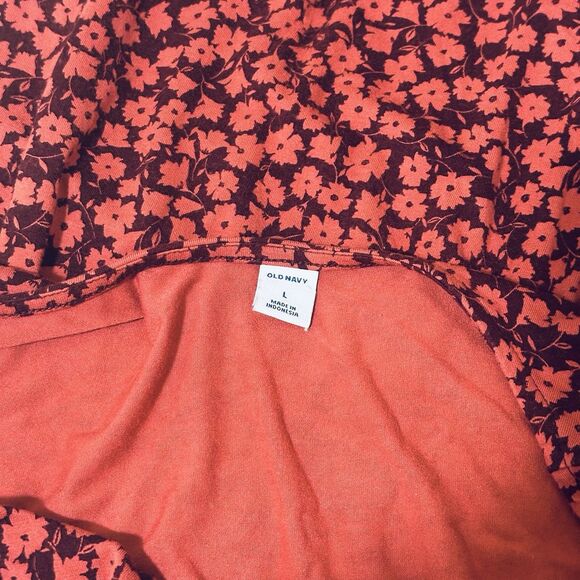 Old Navy Womens Sleeveless Midi dress Size Large Red Boho Sustainable Timeless - Picture 6 of 11